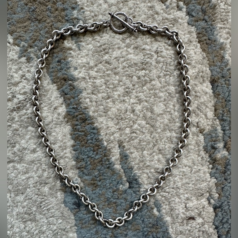 925 Silver Toggle Clasp Necklace